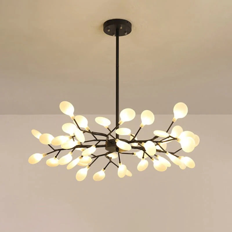 Branched LED Kroonluchter – Minimalistisch Vuurvliegdesign