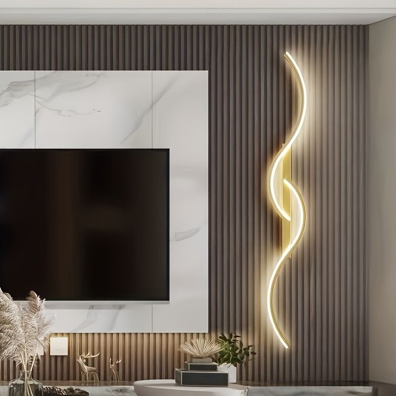 Elegante Geometrische LED Wandlamp met Verstelbare Kleuren