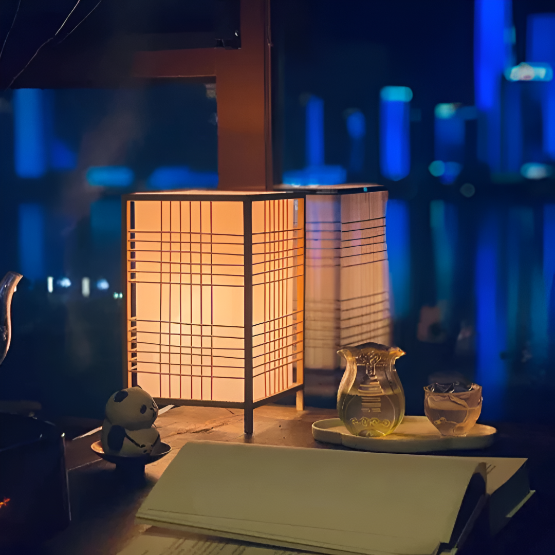 ZenBambu Japanse Handgemaakte Tafellamp