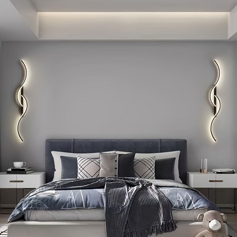 Elegante Geometrische LED Wandlamp met Verstelbare Kleuren