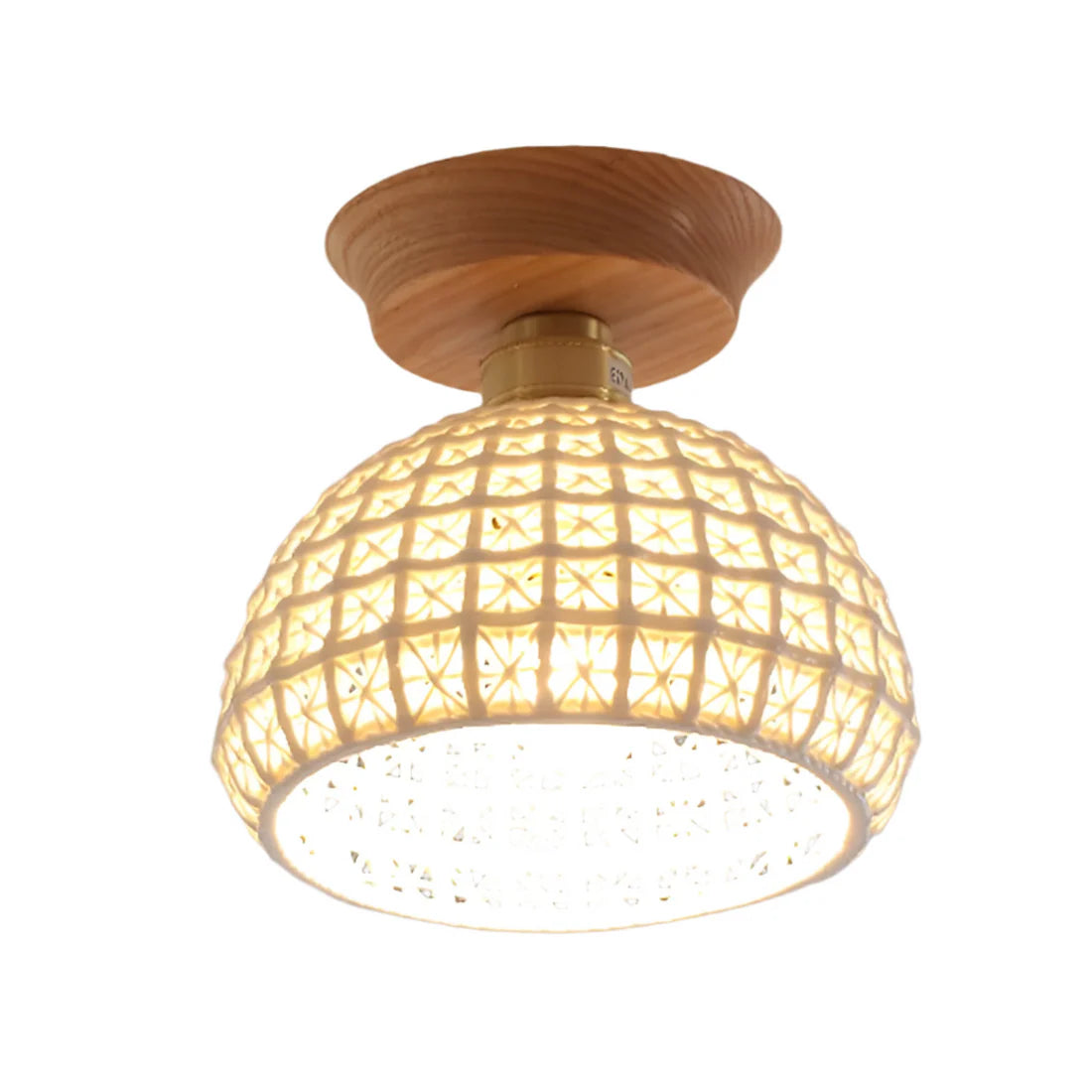 Nordic Keramische Plafondlamp met Warme Gloed