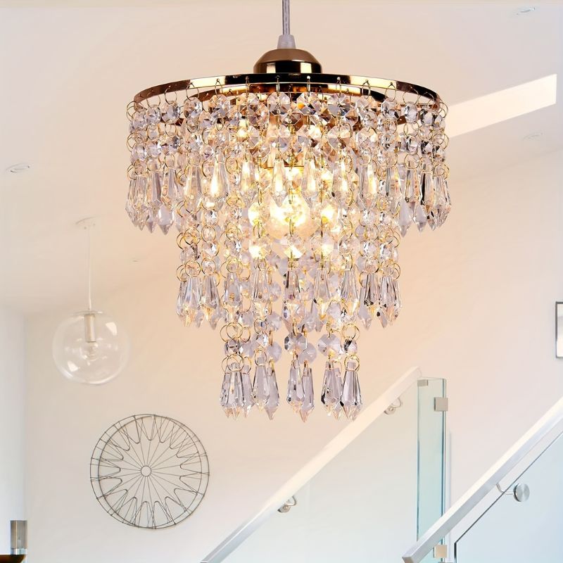 Kristallen Plafondlamp Flush Mount Goud