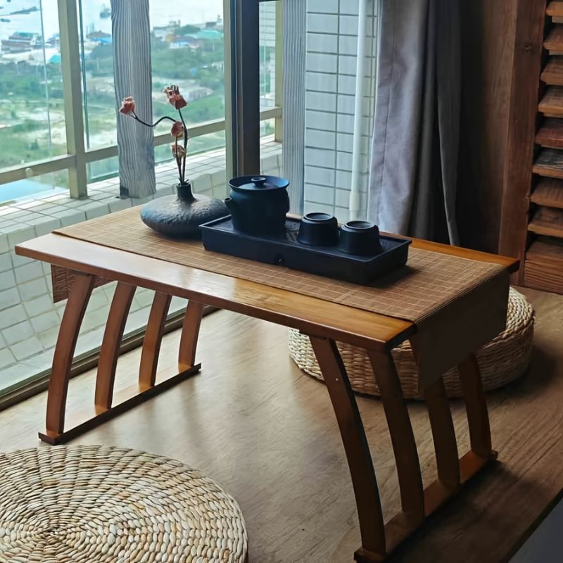 Houten Salontafel met Boogpoten