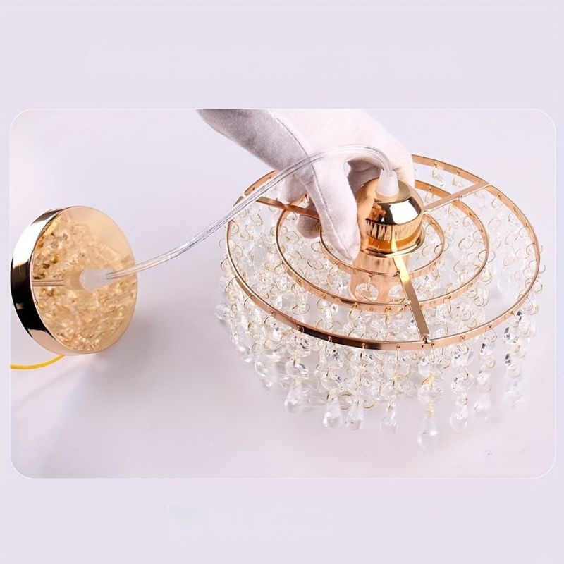 Kristallen Plafondlamp Flush Mount Goud
