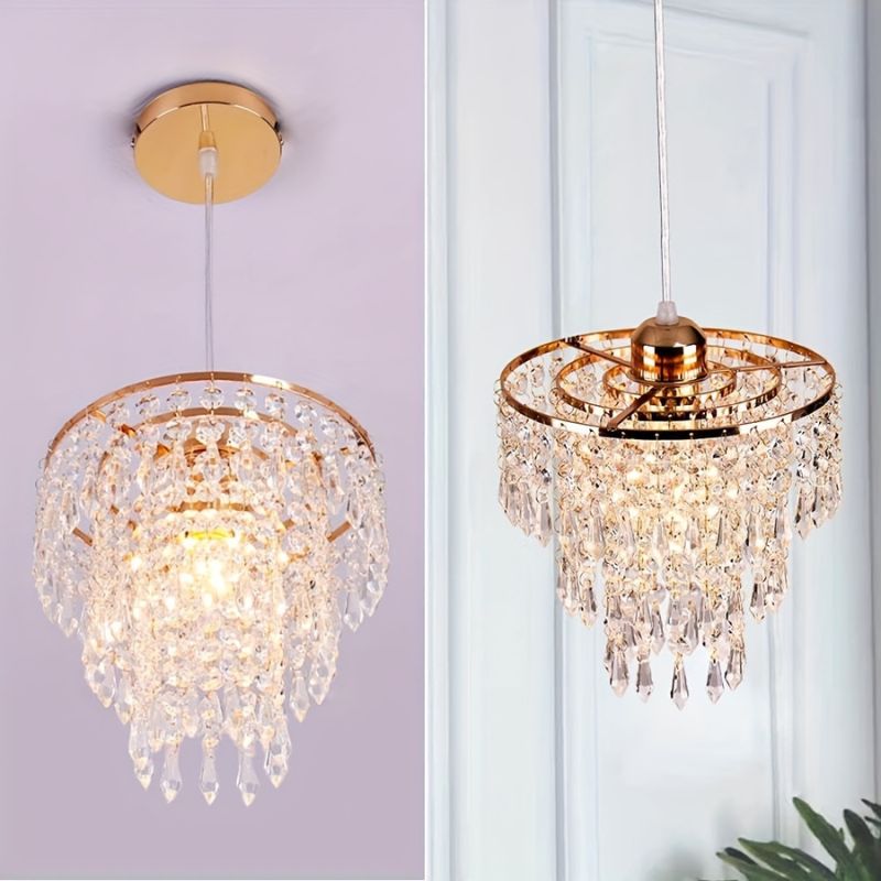 Kristallen Plafondlamp Flush Mount Goud