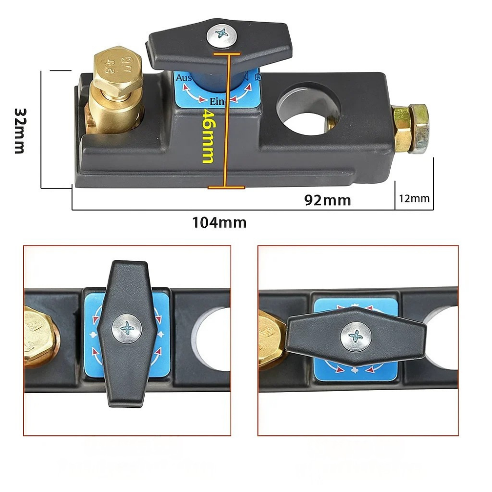 Accuschakelaar Auto Batterij Stroomonderbreker Koper Boot Motor