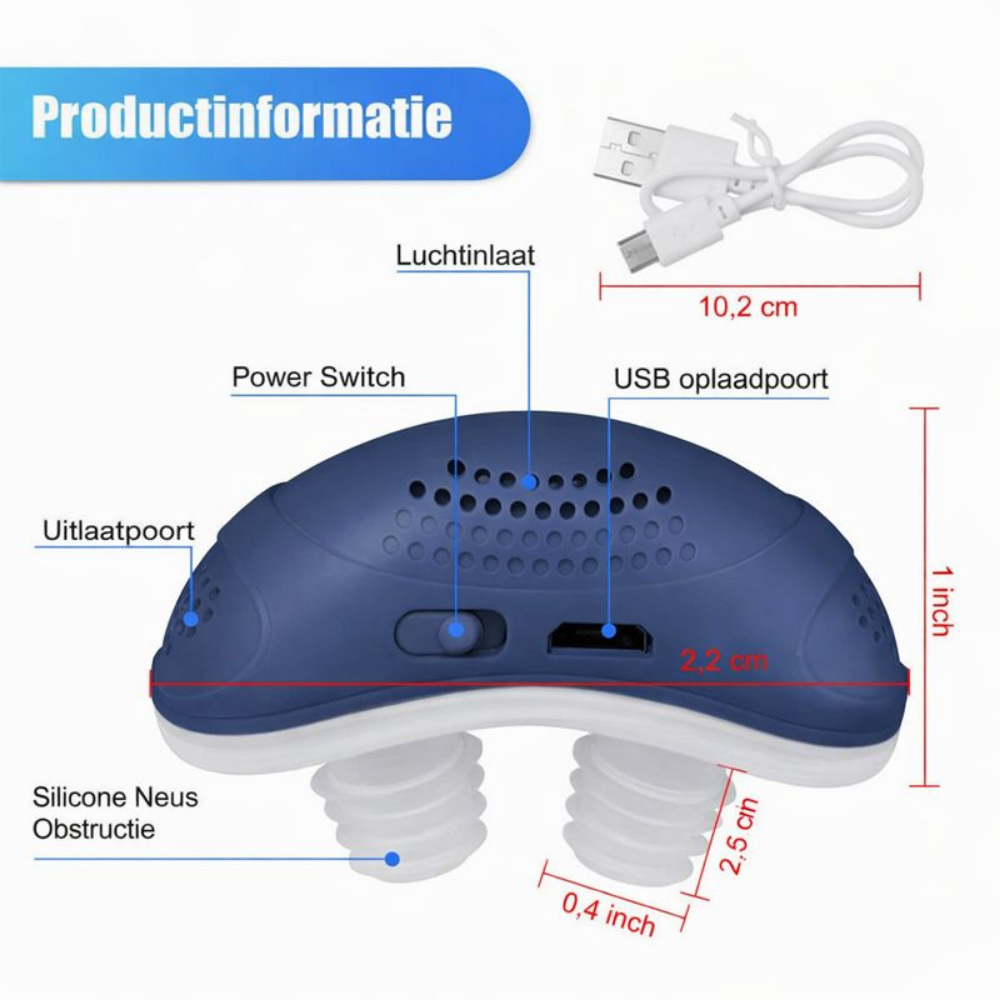 Anti Snurk Hulpmiddel Neus Micro CPAP Stil Ademhulp
