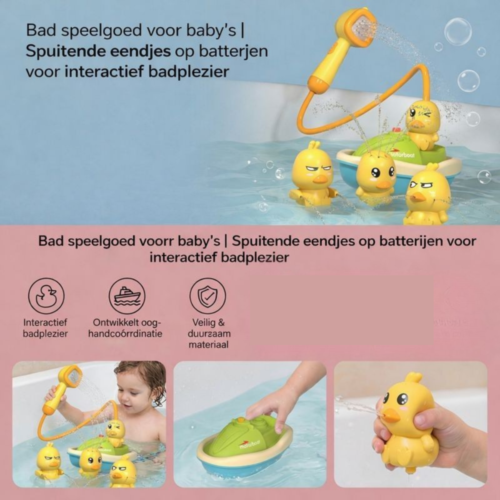 Bad Speelgoed Waterspuit Eendjes Badspeelset Baby Peuter