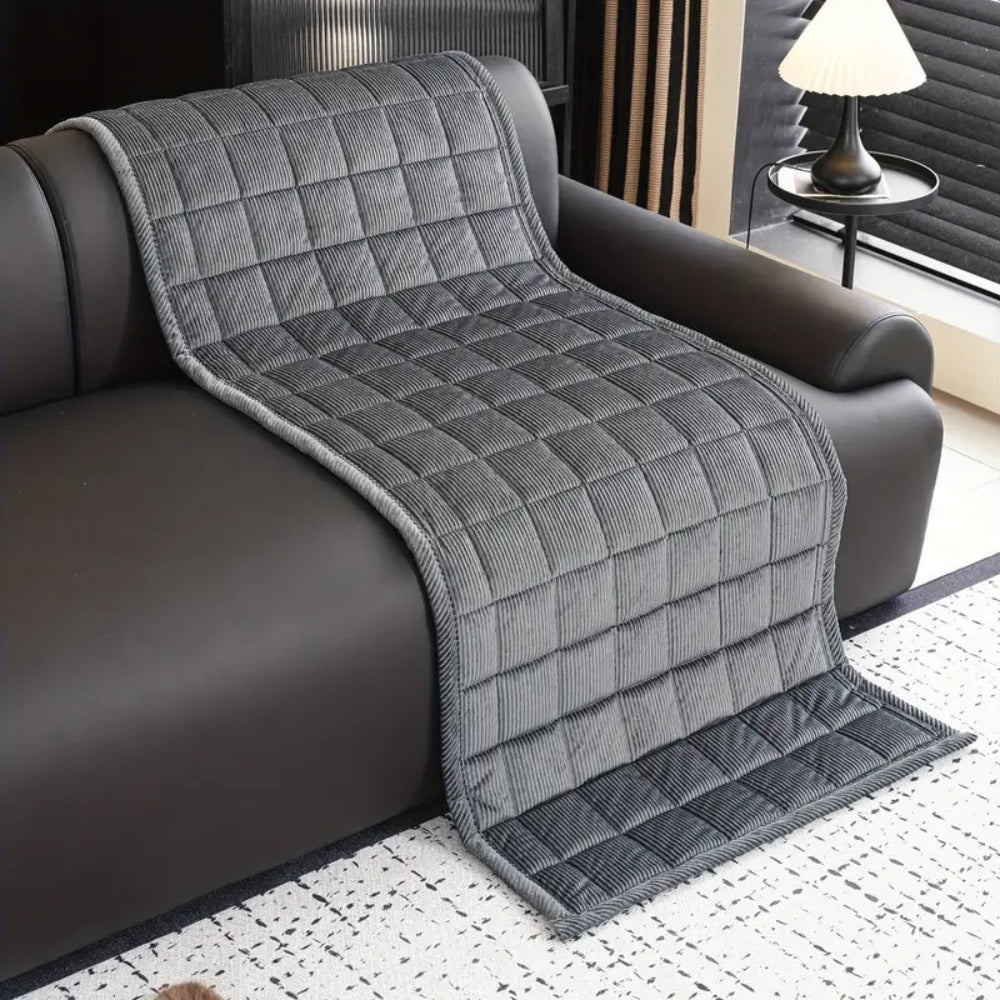 Bankhoes Gewatteerd Microvezel Antislip Modern