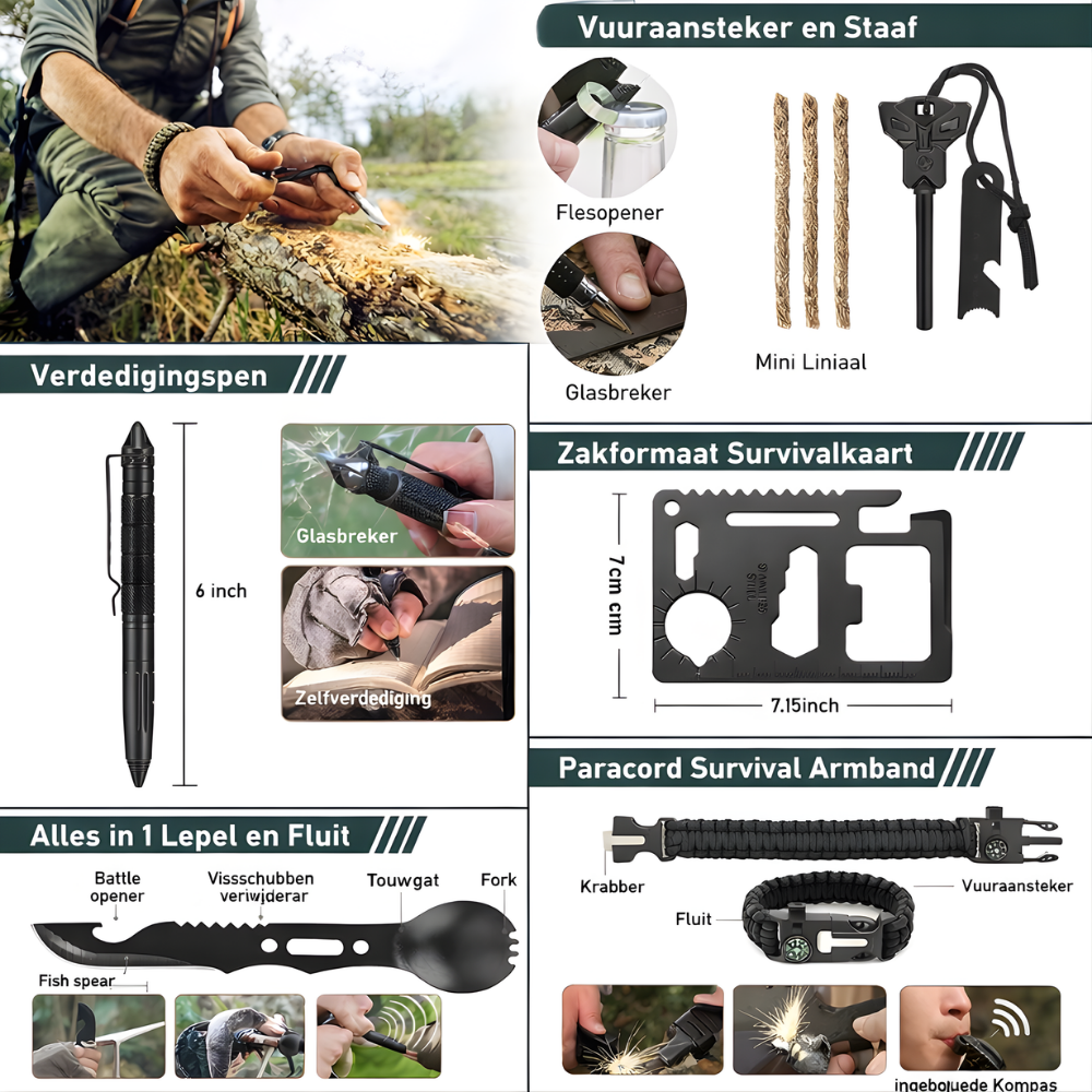 EHBO Kit Survival Noodset Outdoor Rugtas Camping
