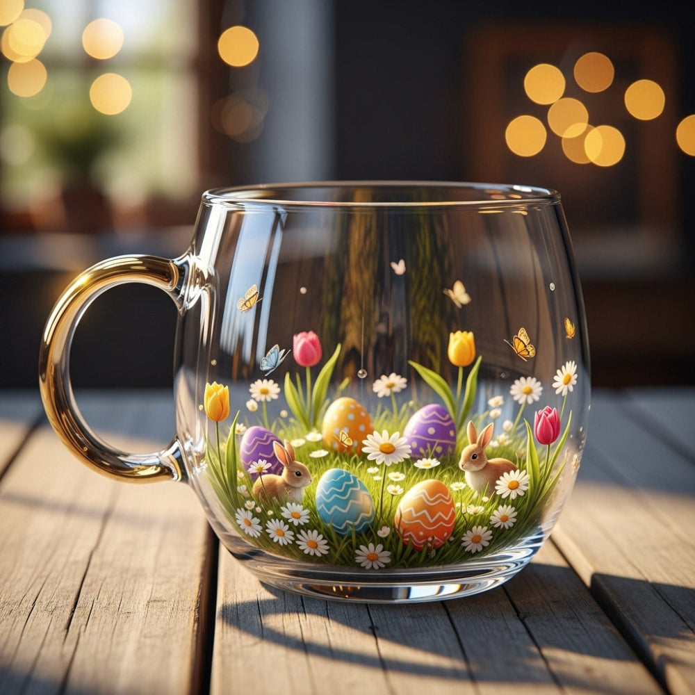 Koffiemok Glas Kerst Design Winter Mok