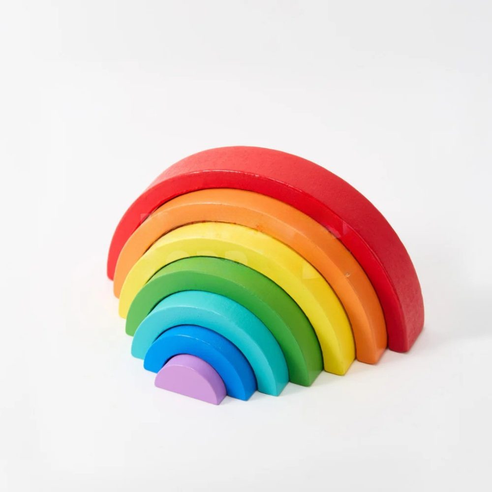Houten Speelgoed Regenboog Stapelset Creatief Spel Peuters