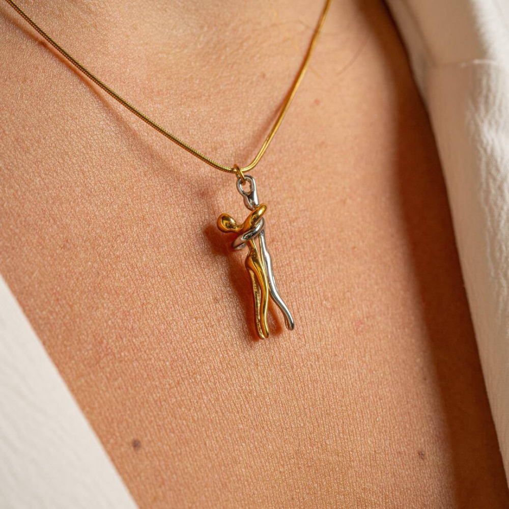 Ketting Koppel Liefdessymbool Roestvrij Staal Sieraad