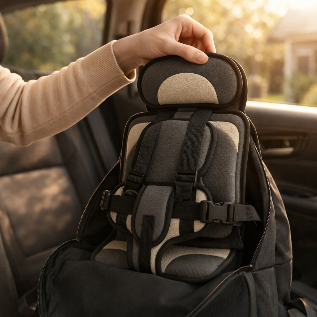 Kinderzitje Auto Veiligheidsharnas Opvouwbaar Draagbaar