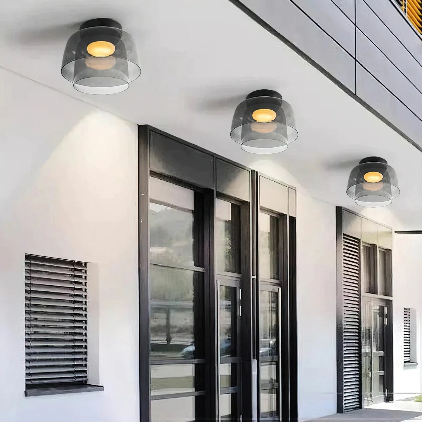 Aura Levels-Gelaagde Glazen Plafondlamp