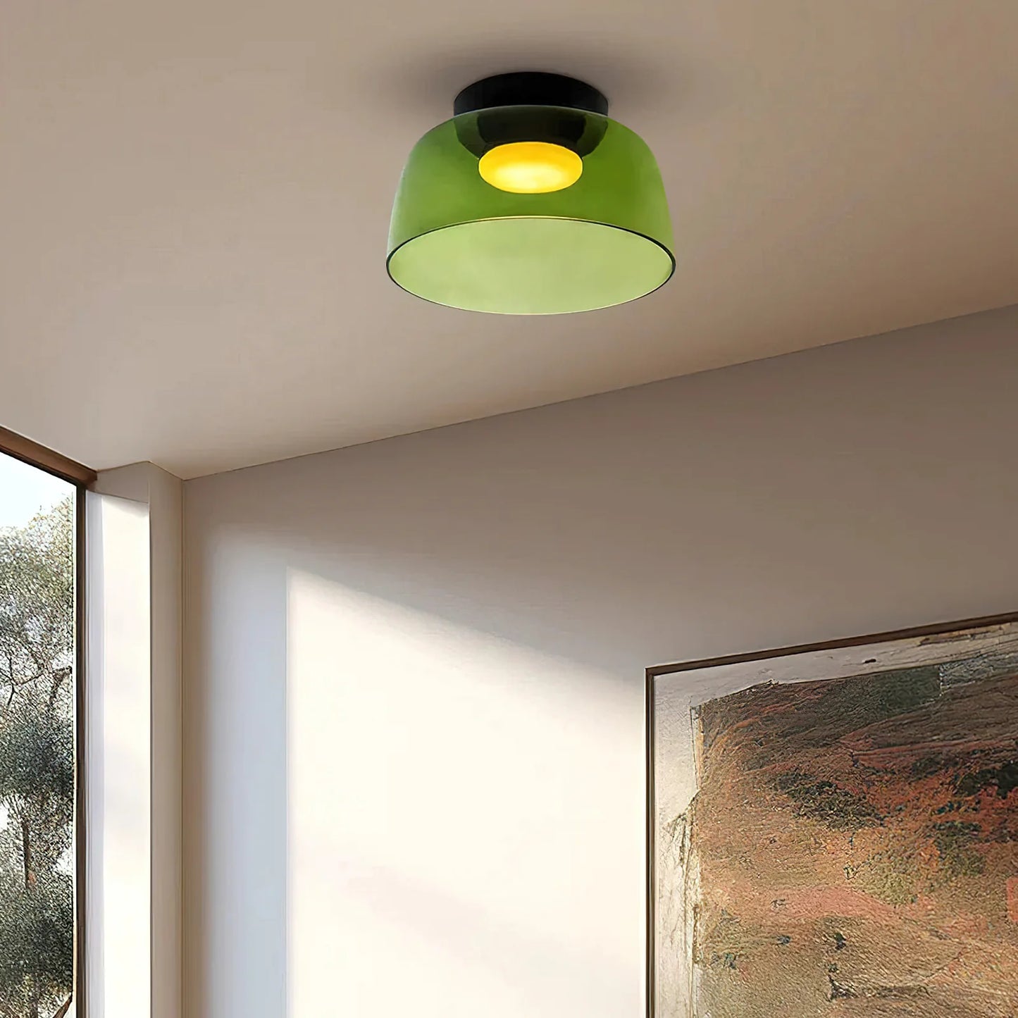 Aura Levels-Gelaagde Glazen Plafondlamp