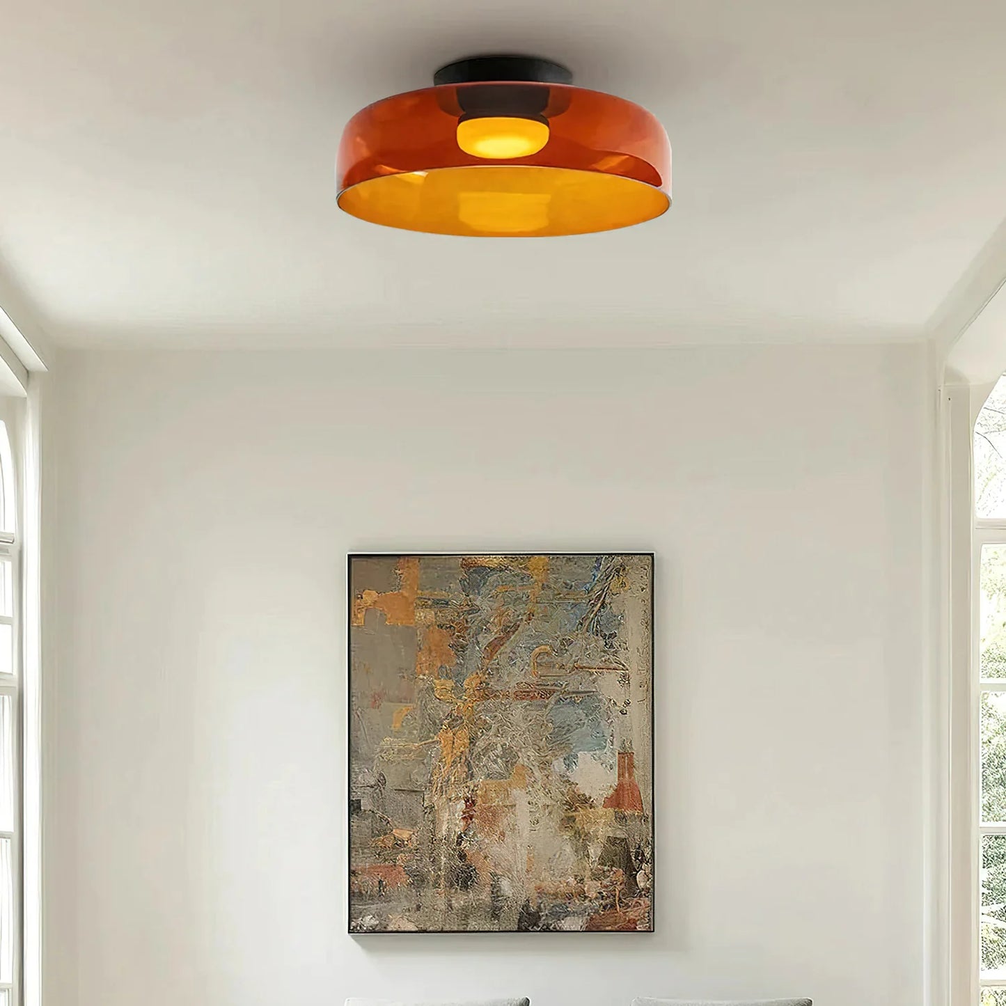Aura Levels-Gelaagde Glazen Plafondlamp