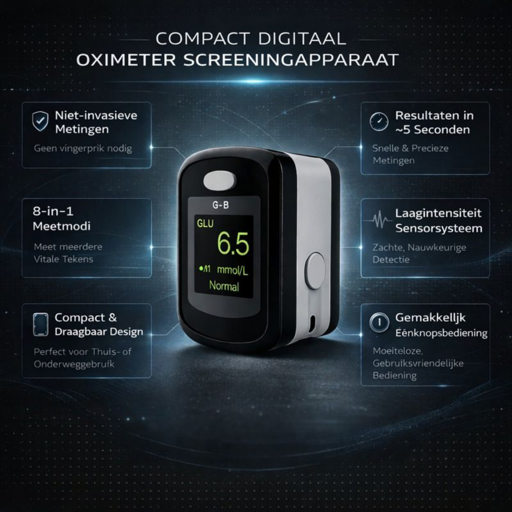 Oximeter Digitale Gezondheidsmeter Niet Invasieve Thuismetingen