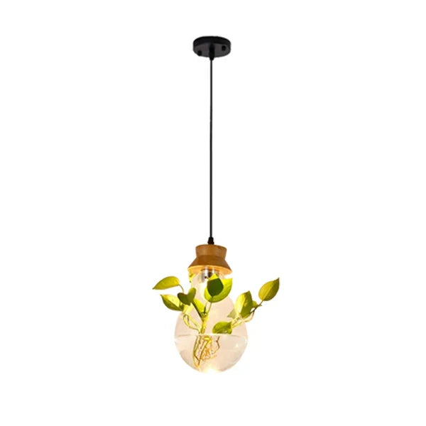 EcoSphere Unieke Glazen Bol Planten Hanglamp
