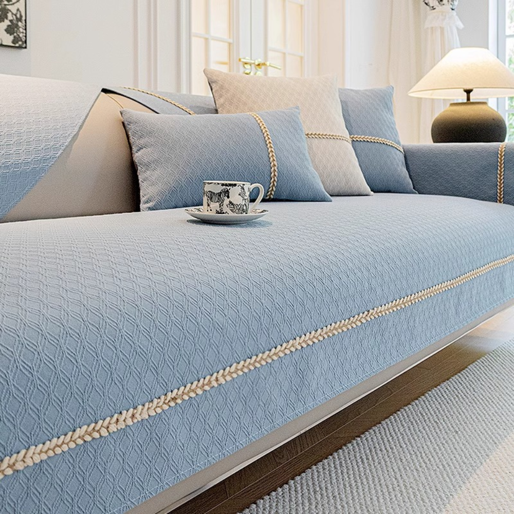 Bankhoes Bankbeschermer Katoen Linnen Antislip Sofa Cover