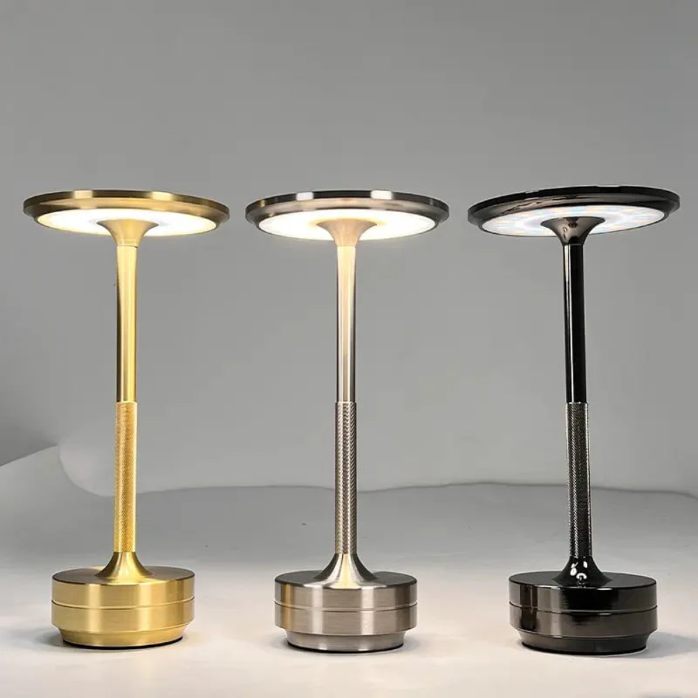 Tafellamp LED Draadloos Dimbaar Aluminium Waterdicht