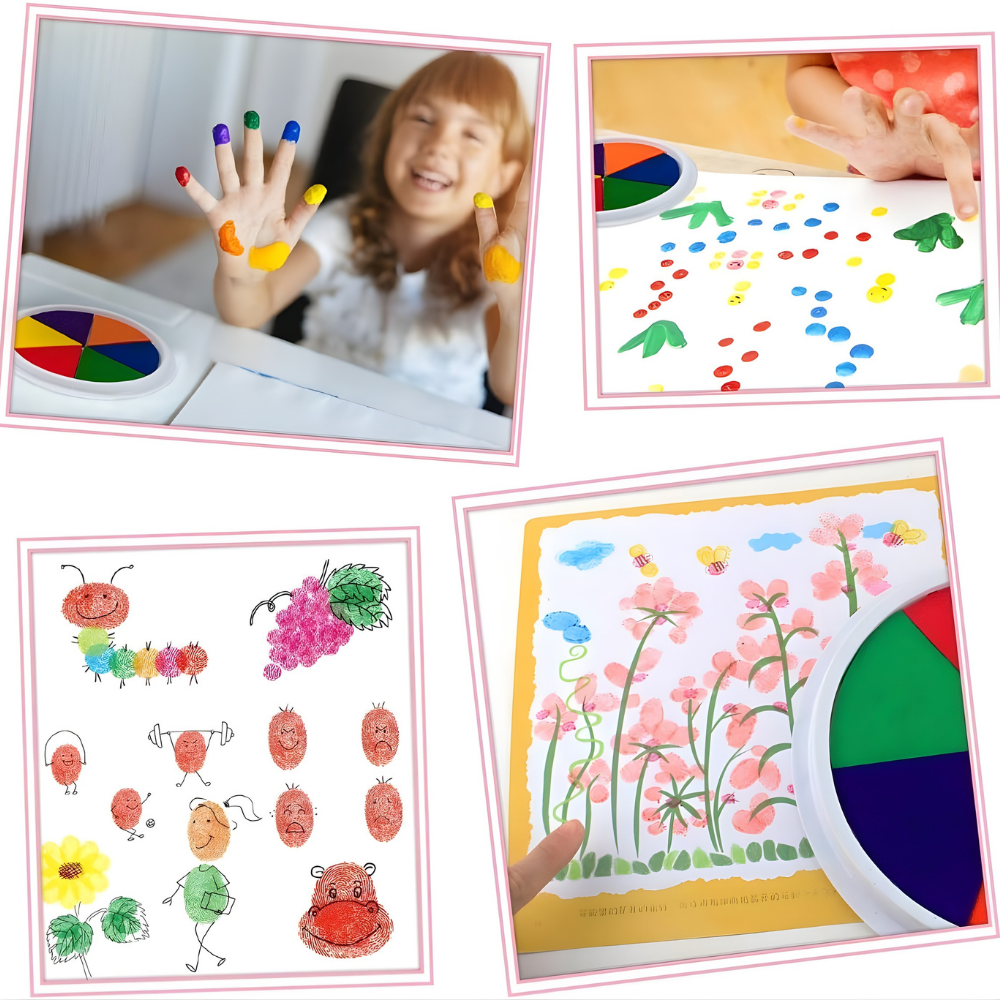 Vingerverf Wasbare Kinderverf Creatieve Verfset Rond