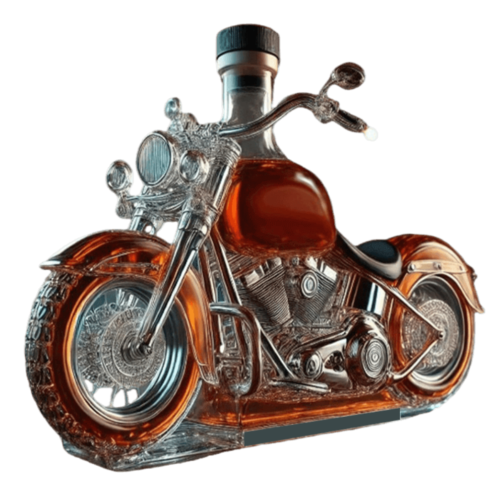Whiskey Karaf Motor Ontwerp Zwaar Glas Decoratief