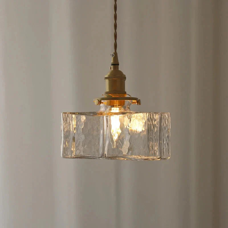 Moderne Retro LED Glazen Hanglamp