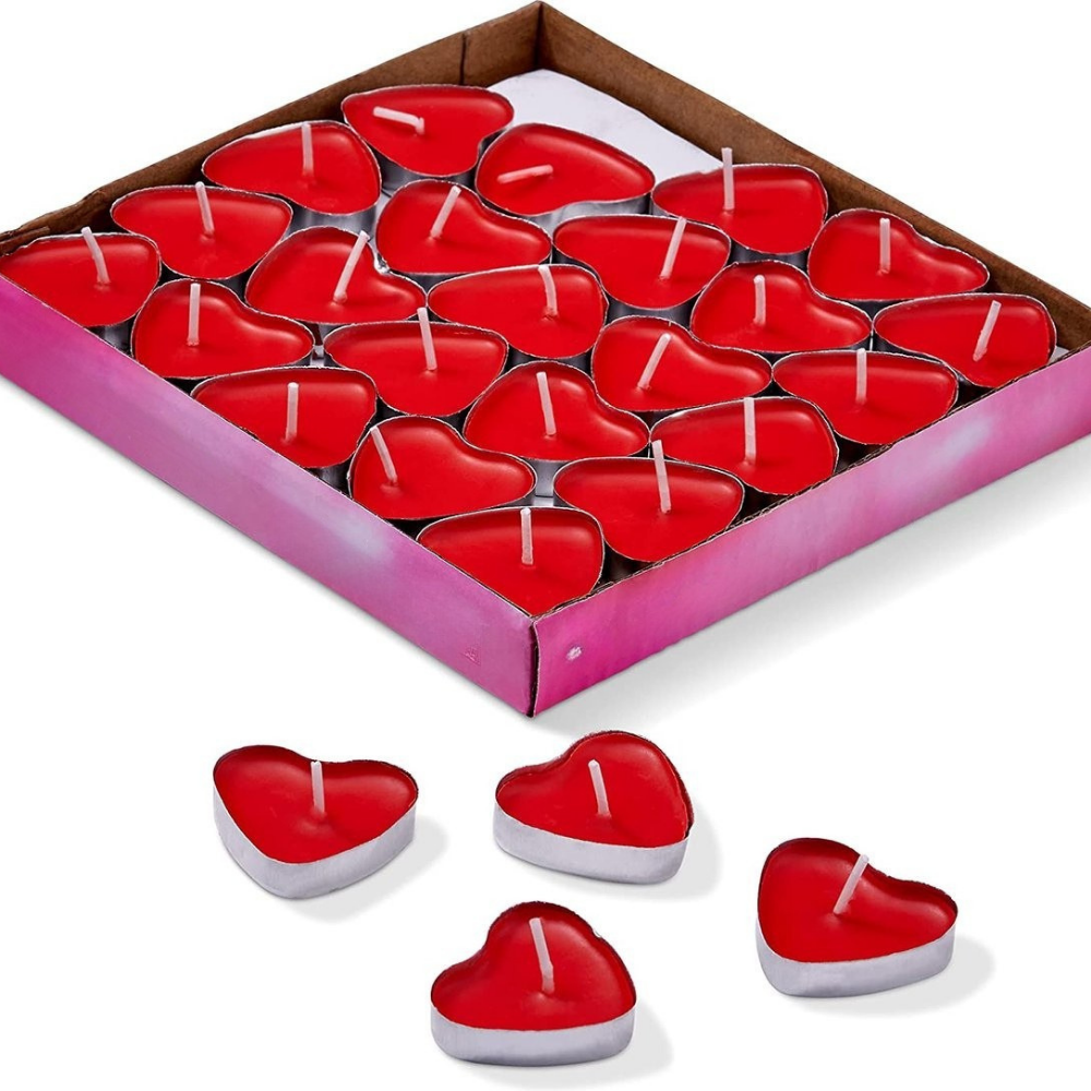 Theelichtjes Hartvormig Valentijnsdag Romantische Kaarsen Set