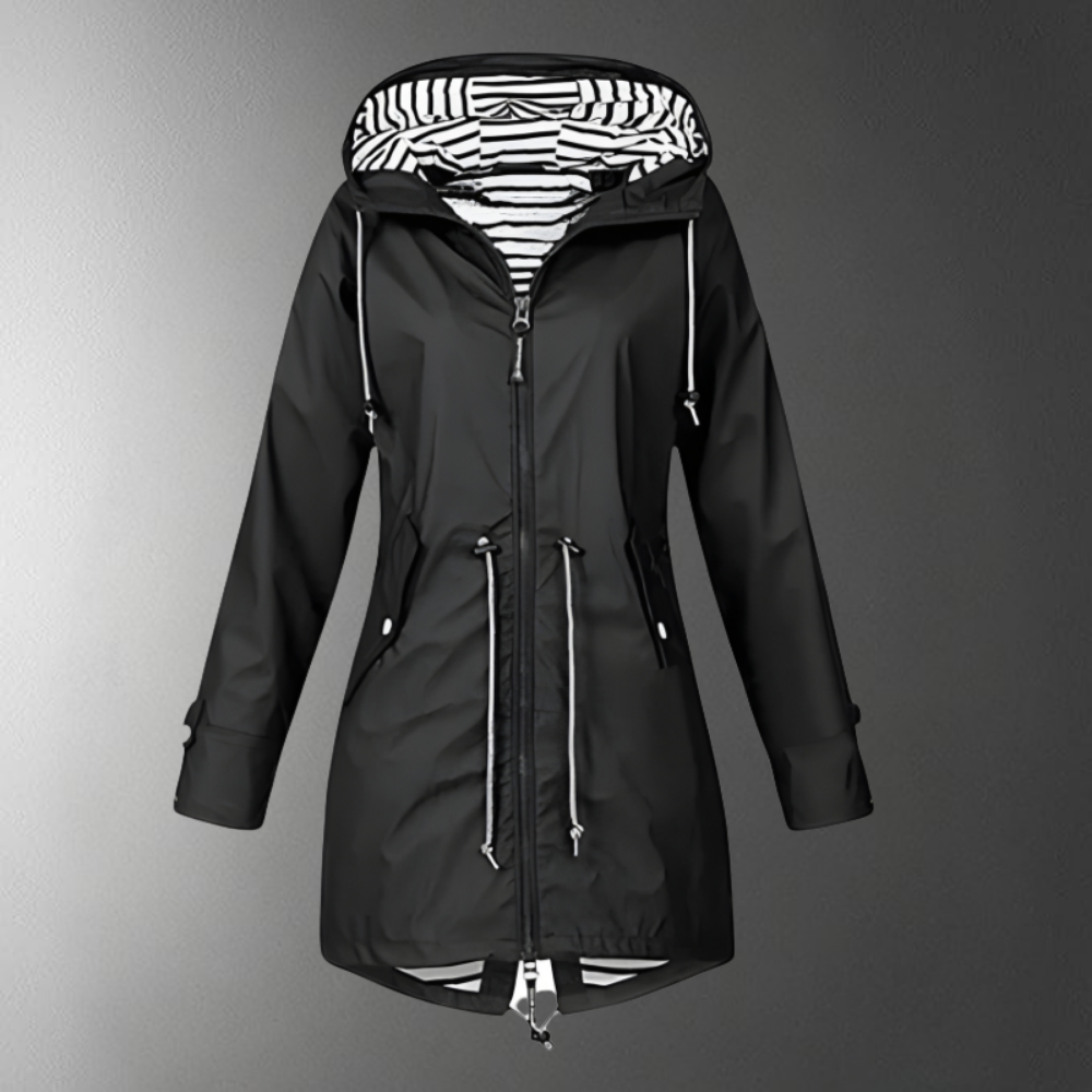 Regenjas Dames Lang Waterdicht Capuchon