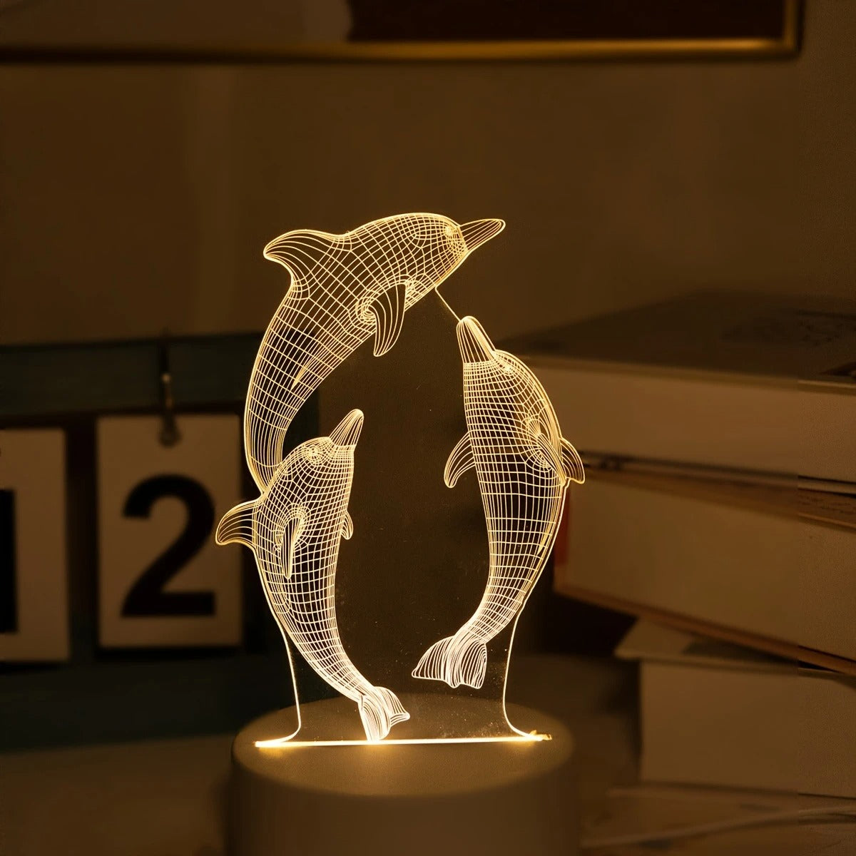 USB Creatieve Dolfijn Nachtlamp Voor Home Décor