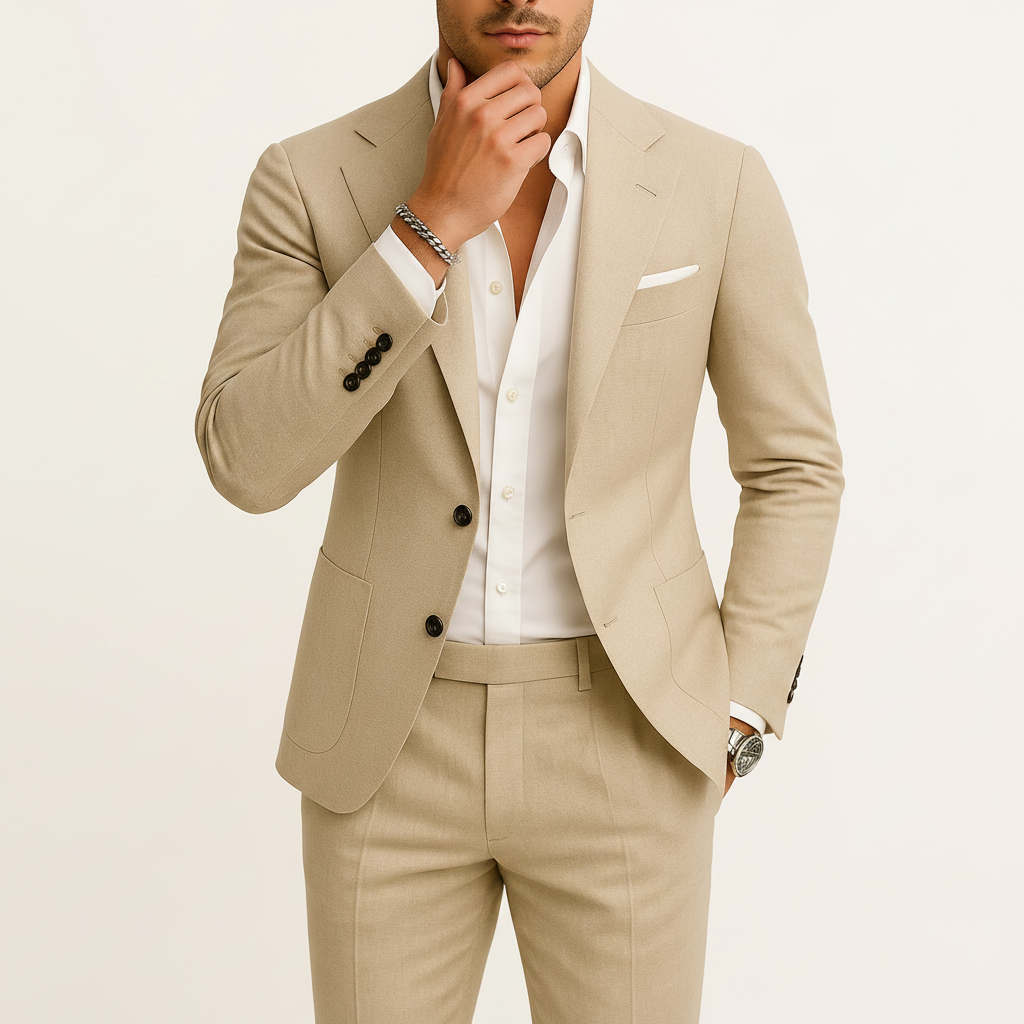 Men's Linnen Suits Tailored Formal | Wedding Wear - Image 3