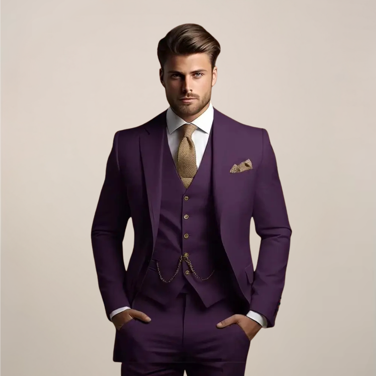 Men's Linnen Suits Tailored Slim Fit | Formal Suit - Image 6