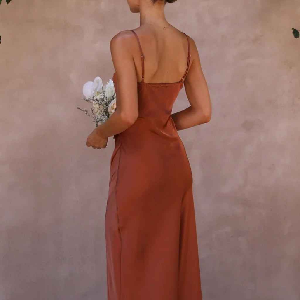 Women's Slit Guest Wedding Dress Maxi | Evening Dress - Image 2