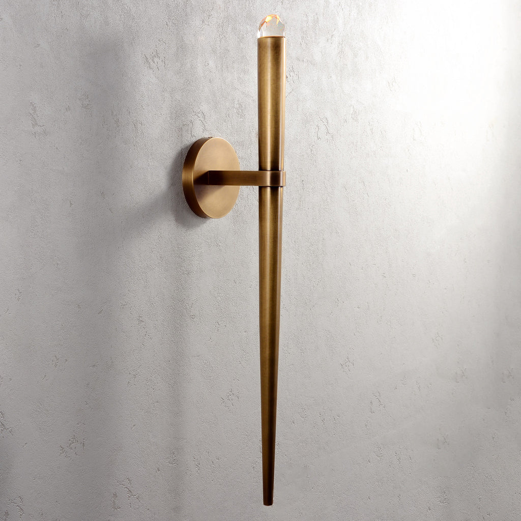 Moderne Minimalistische Wandlamp met Dunne Fakkel