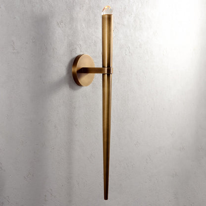 Moderne Minimalistische Wandlamp met Dunne Fakkel