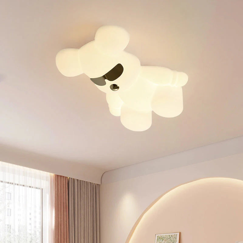 Creatieve Cartoon Dierenbeer LED Flush Mount Plafondlamp