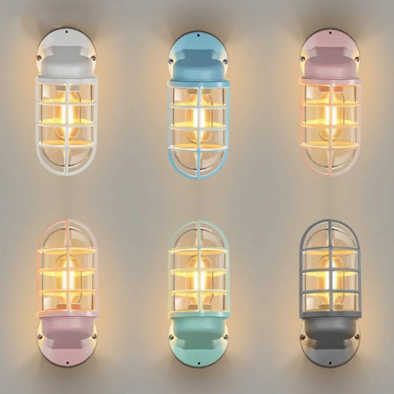 Industriële Waterdichte Aluminium Ronde Kooi Wandlamp