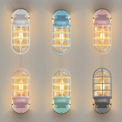 Industriële Waterdichte Aluminium Ronde Kooi Wandlamp