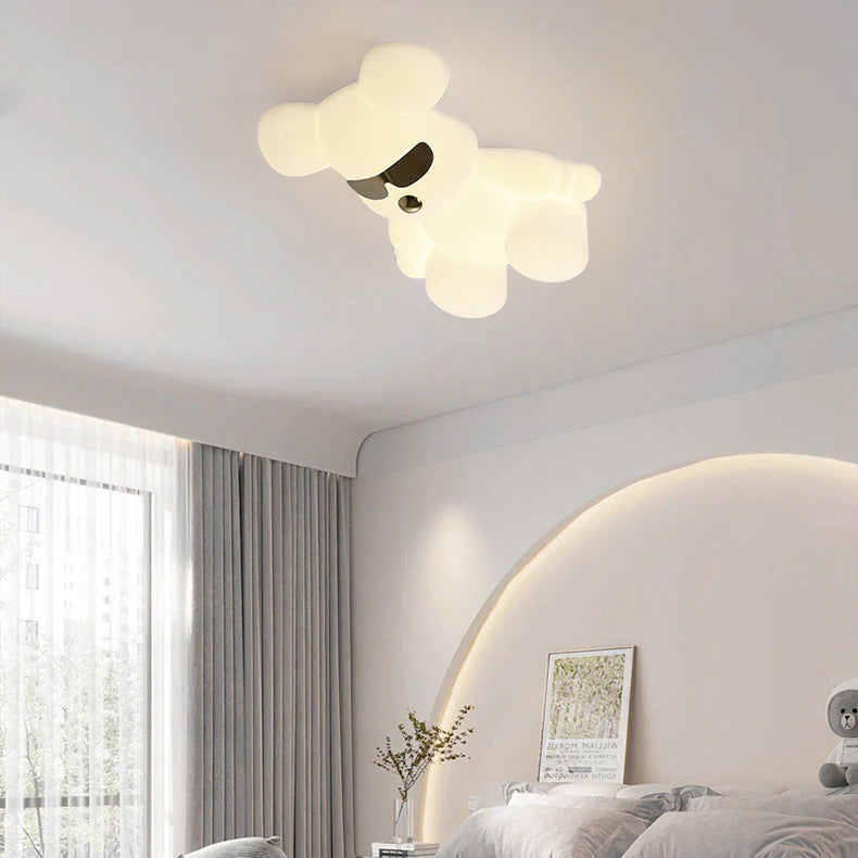Creatieve Cartoon Dierenbeer LED Flush Mount Plafondlamp
