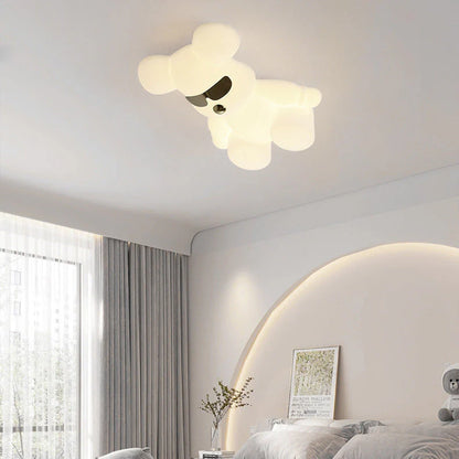 Creatieve Cartoon Dierenbeer LED Flush Mount Plafondlamp