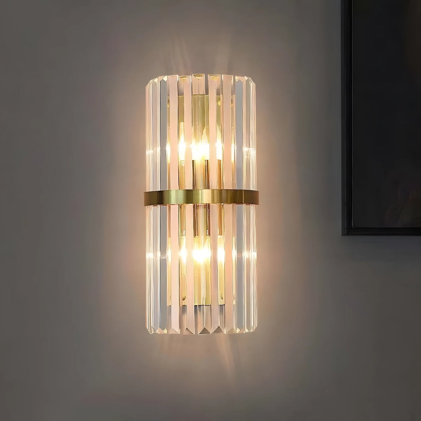 Moderne Wandlamp van Roestvrij Staal – Luxe Uitstraling voor Woonkamer en Hal
