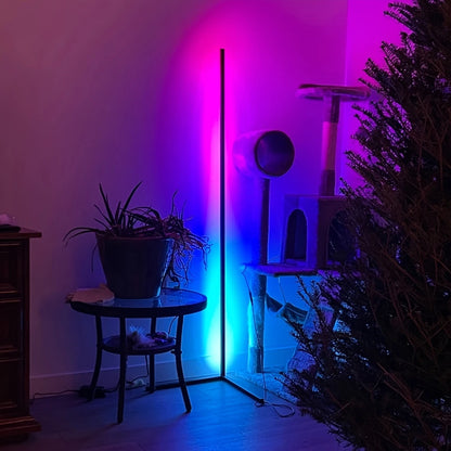 Aurora LED Vloerlamp | Slimme Sfeerverlichting met Muziek- & App-bediening