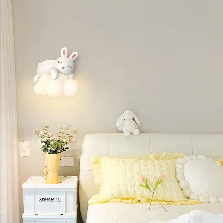 Nordic Chattige Beer & Konijn Desig LED Wandlamp