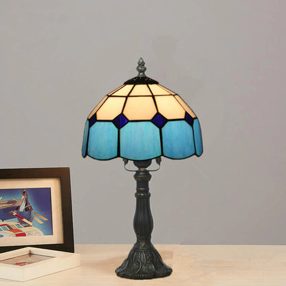 Mediterraanse Handgemaakt Glas Tiffany Tafellamp