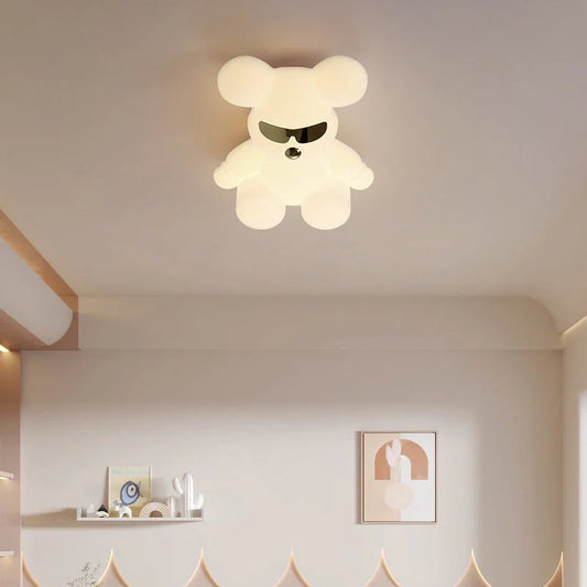 Creatieve Cartoon Dierenbeer LED Flush Mount Plafondlamp