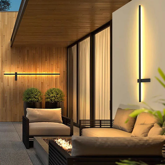 Moderne Minimalistische LED IJzeren Buiten Wandlamp