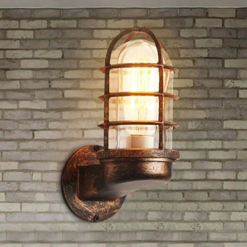Industriële Waterdichte Aluminium Ronde Kooi Wandlamp