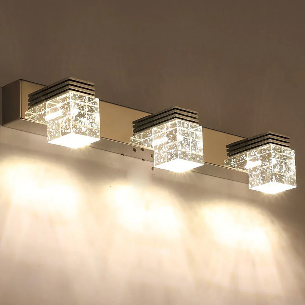 Kristal Zilver Luxe LED Wandlamp