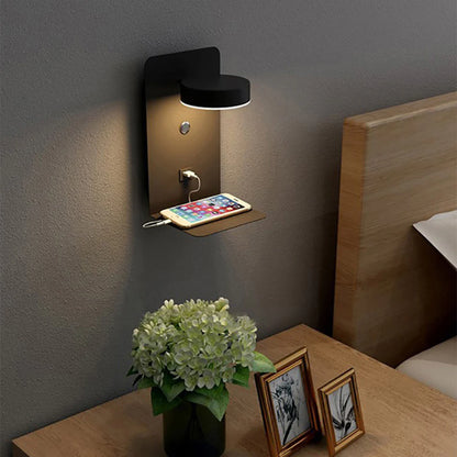 Creatieve Eenvoudige LED  Telefoonoplader Wandlamp